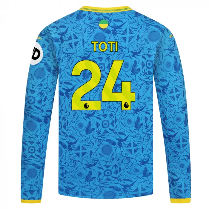 Wolverhampton Wanderers Shop | 2025-26 Wolves Third Shirt – Junior – LS TOTI 24 Wolverhampton Wanderers Merchandise